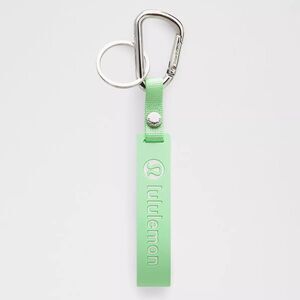 NWT SILICONE KEYCHAIN Citra Lime/White CTRL/WHT Lululemon OOS ONLINE! Non-slip